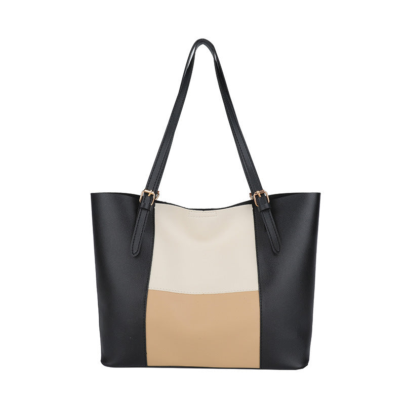Versatile Color Block Tote Bag Stornfield