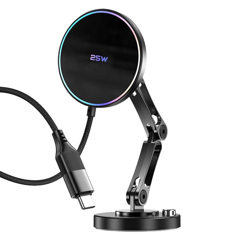 Unisex Magnetic Wireless Charging Holder with Flexible Joint Arm Stornfield