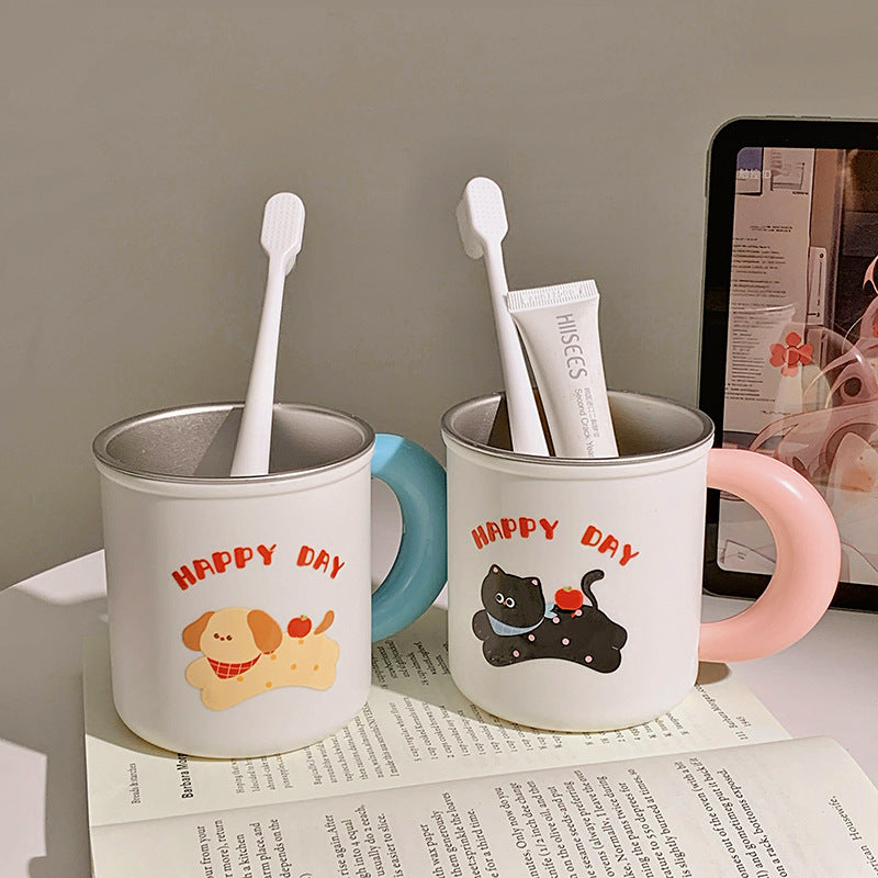 Insulated drinking cups with cheerful dog design Stornfield