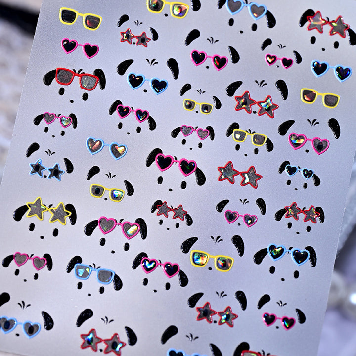 Creative Dog-Themed Nail Art Stickers