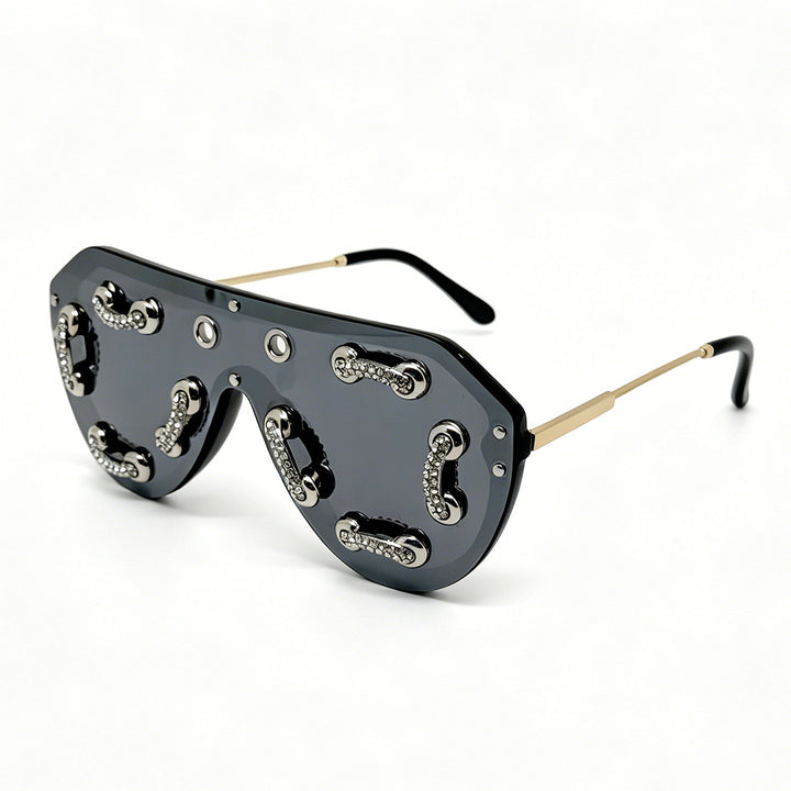 Women's extravagant designer sunglasses with sparkling accents Stornfield