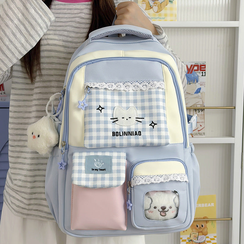 Cute Cartoon Cat-Themed Backpack Stornfield