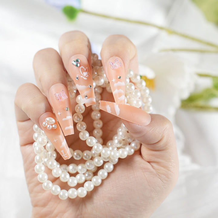 Glamorous Decorative Long Coffin Nails Stornfield