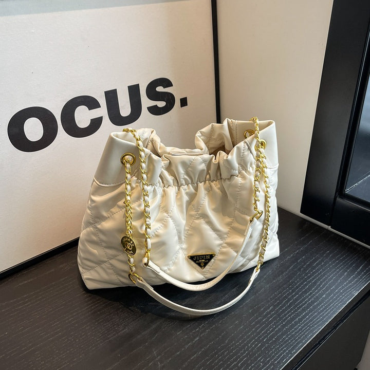 Quilted Chain-Handle Shoulder Bag Stornfield