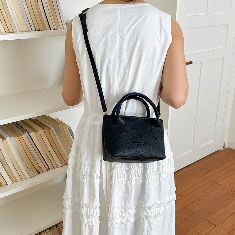 Elegant Textured Leather Handbag