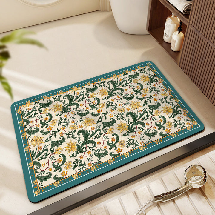 Geometric Pattern Decorative Floor Mat Stornfield