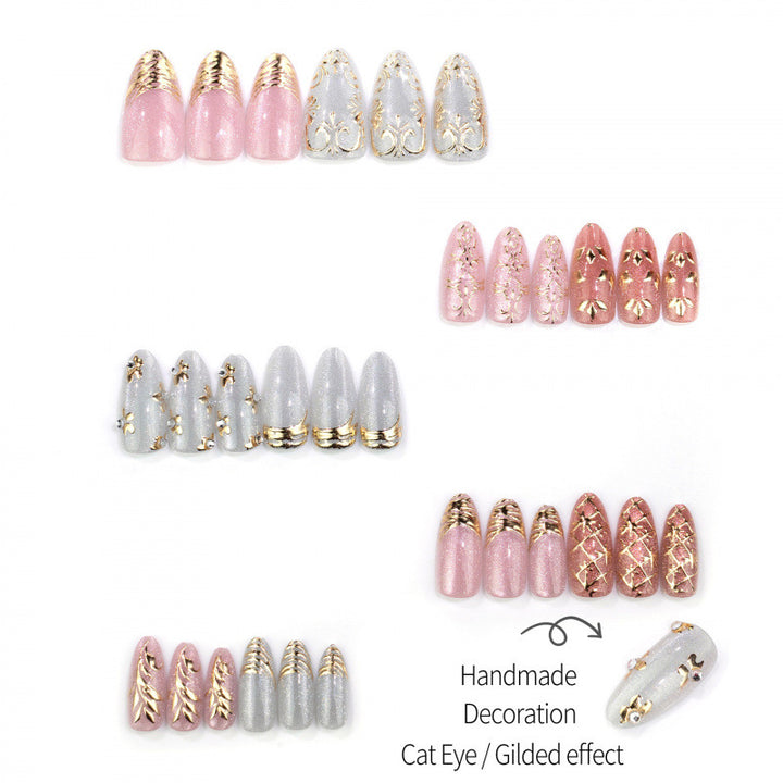 Decorative Elegant Press-On Nails Set