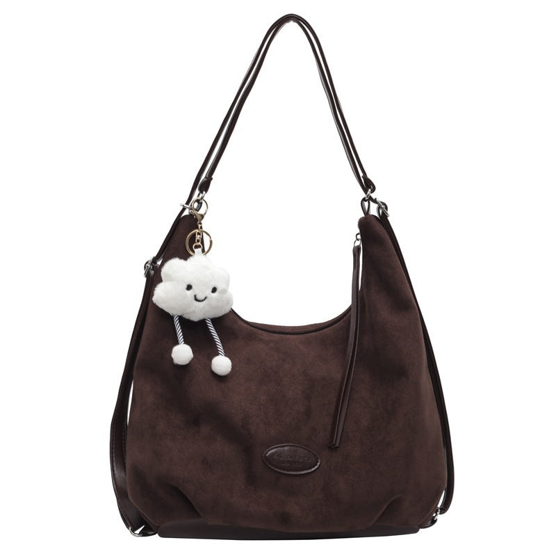 Soft Suede Slouchy Shoulder Bag