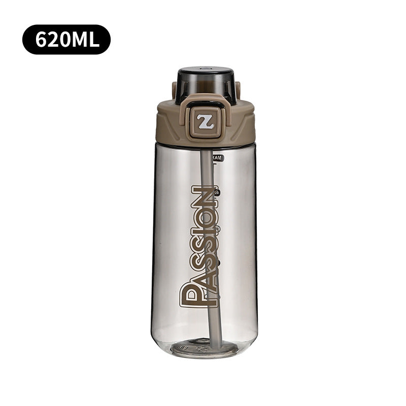 Ladies drinking bottle with integrated measuring system and flip-top closure Stornfield
