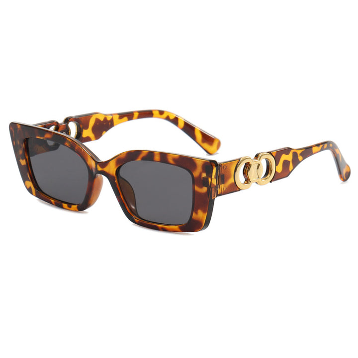 Women's fashionable square sunglasses with glamorous accents Stornfield