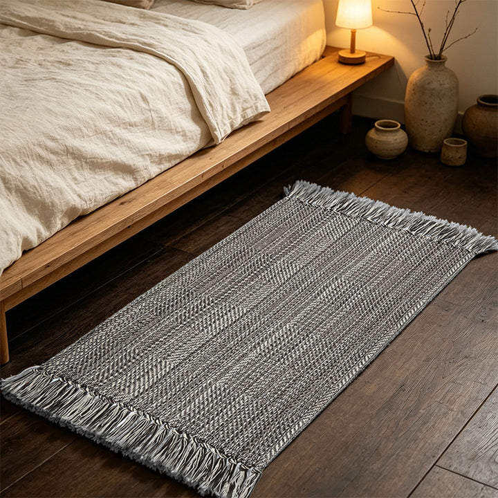 Braided Fringe Area Rug