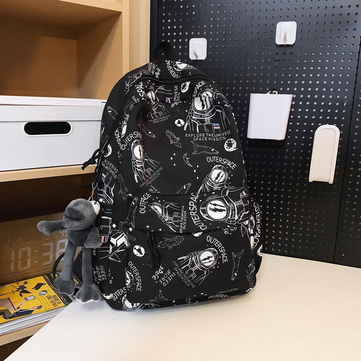 Adventure-Themed Graphic Backpack Stornfield