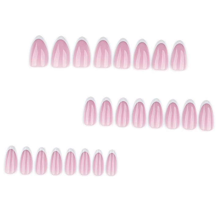 Artful nail extensions with elegant gradient and precise French tip Stornfield