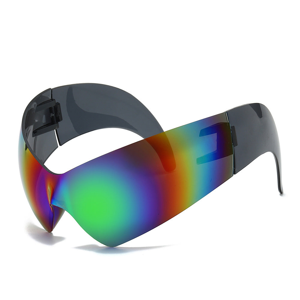 Futuristic Oversized Shield Sunglasses Stornfield
