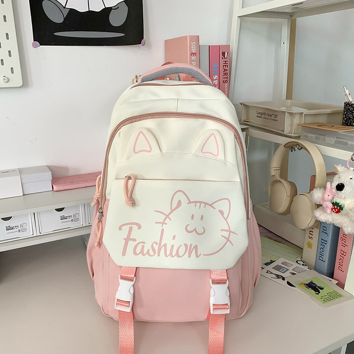 Backpack with Cute Cat Ears and Practical Compartments Stornfield