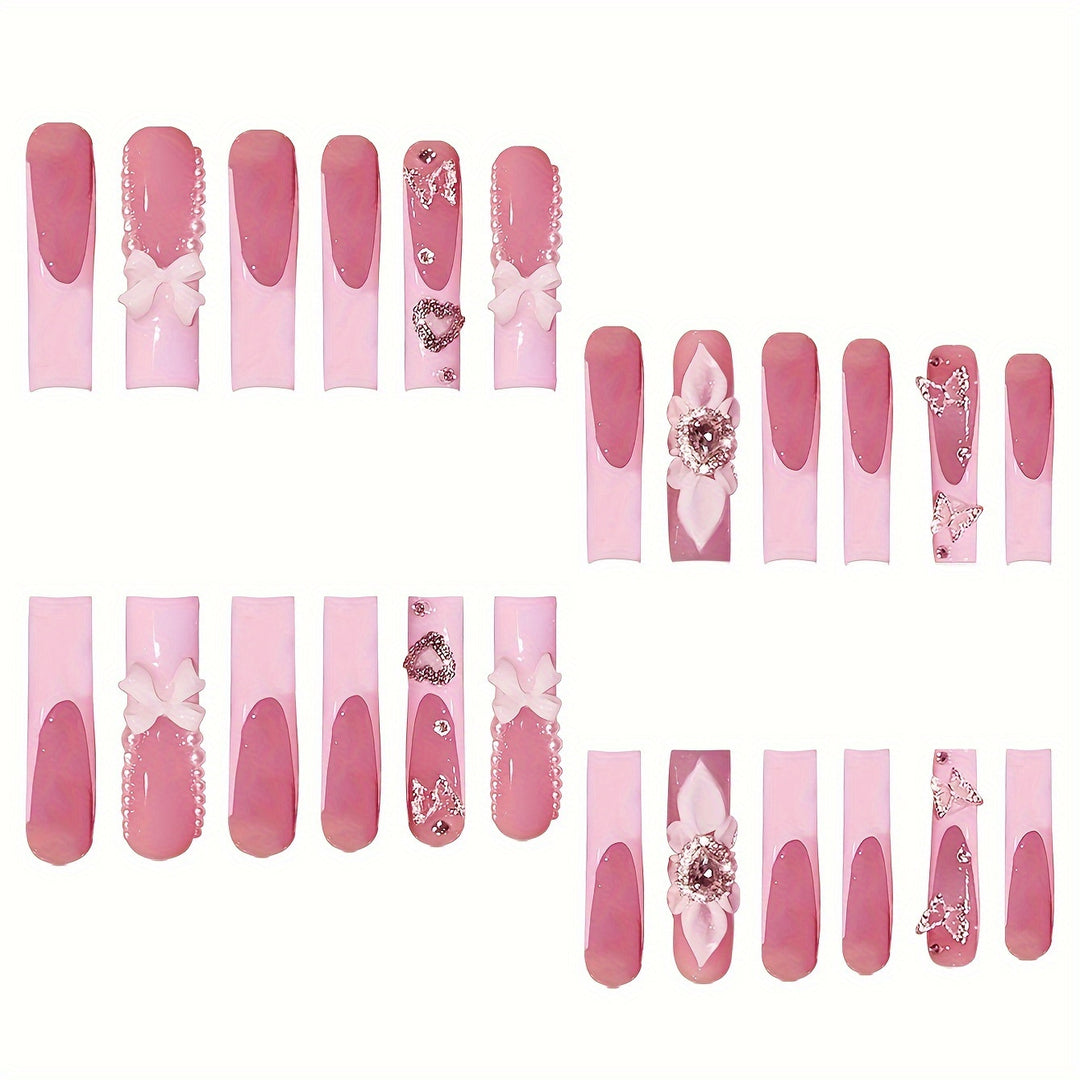 Decorative Press-On Nail Set Stornfield