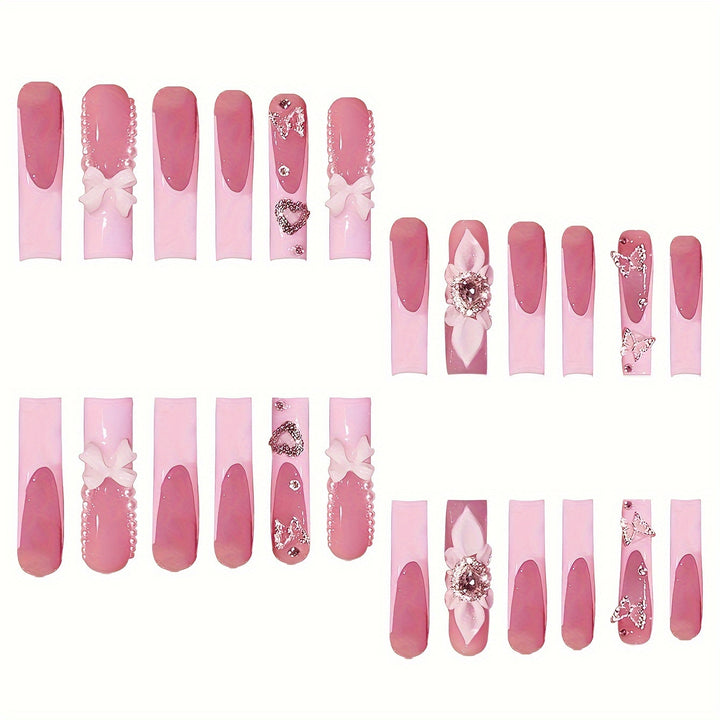 Decorative Press-On Nail Set Stornfield