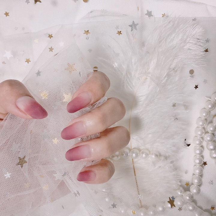 Artful nail extensions with an elegant leaf pattern Stornfield
