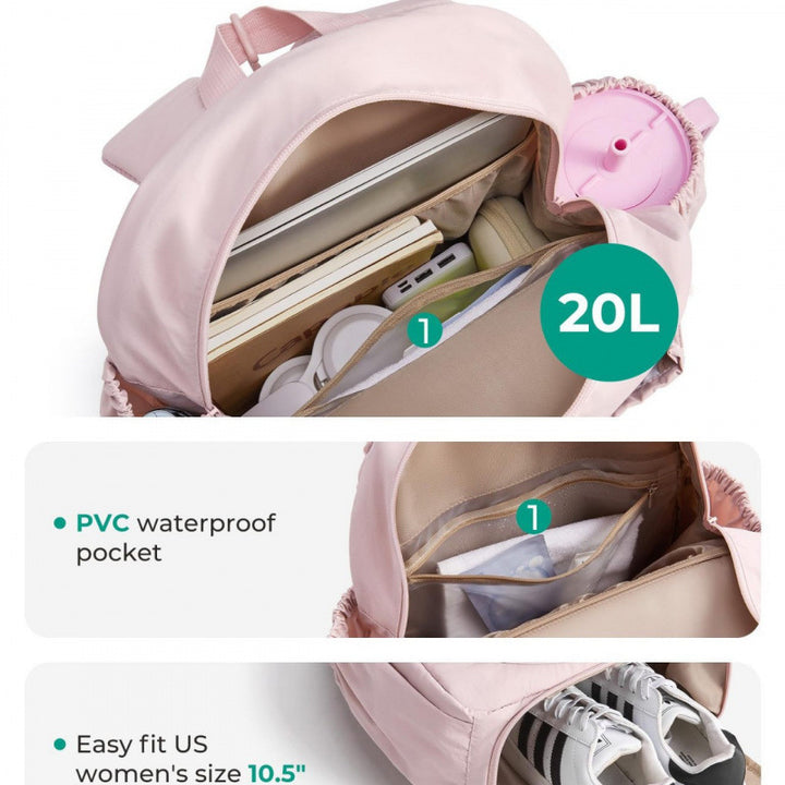Sporty tennis backpack with shoe compartment and ergonomic carrying system Stornfield