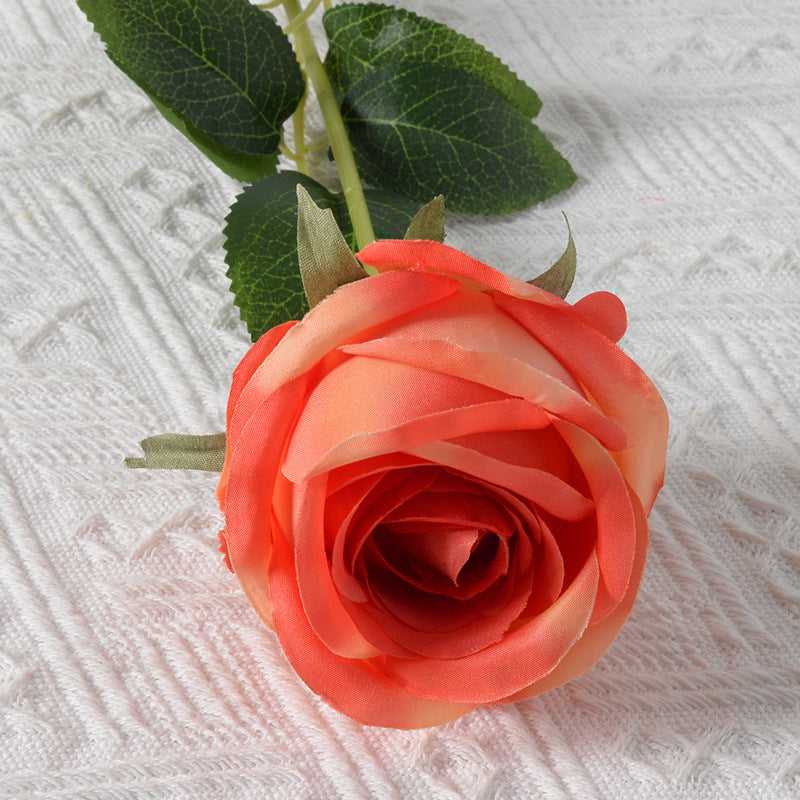 Decorative Silk Rose Accent