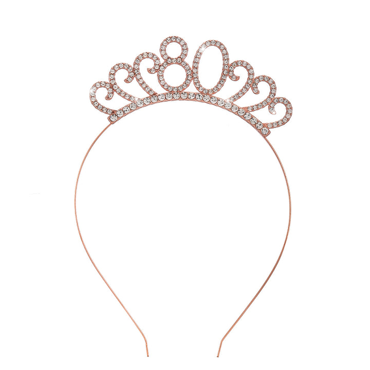 Ladies Crystal Tiara with Custom Designed Number Motif Stornfield