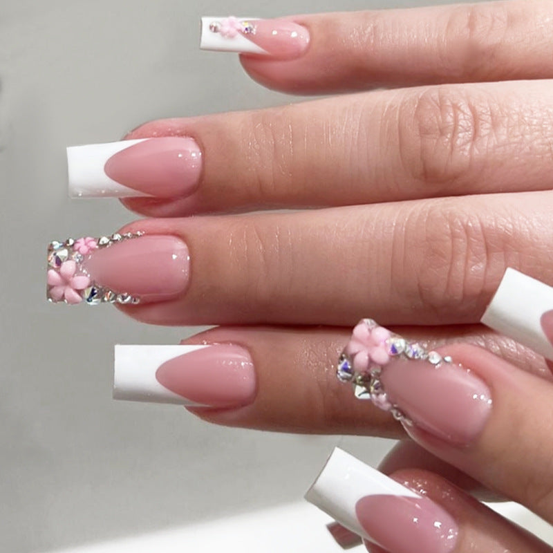 Decorative Press-On Nail Set with Elegant Accent Designs Stornfield