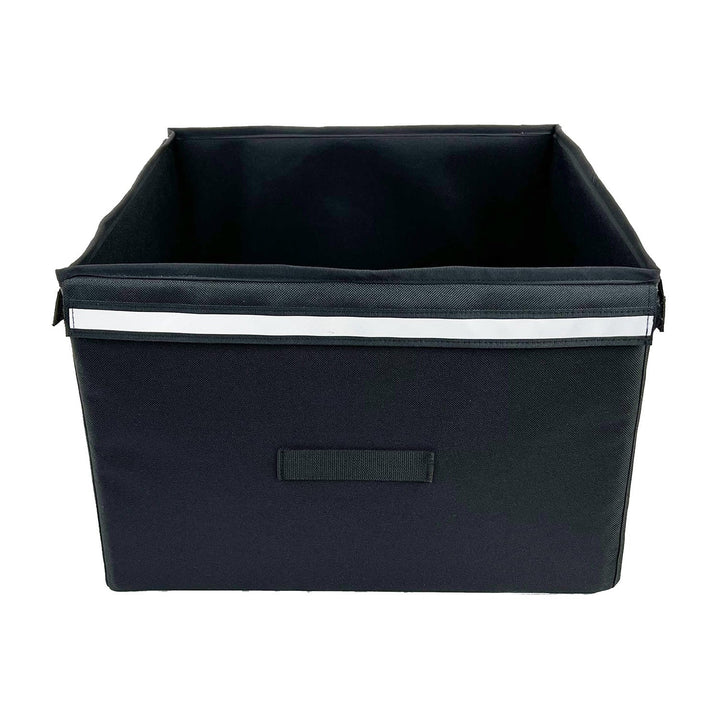 collapsible fabric storage cube organizer with reinforced base and reflective trim Stornfield
