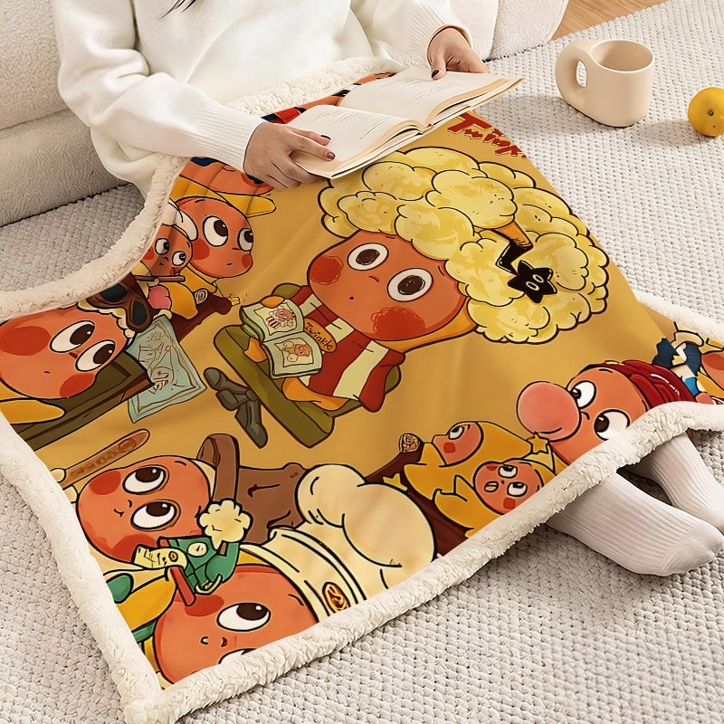 Soft Flannel Cartoon Fleece Blanket