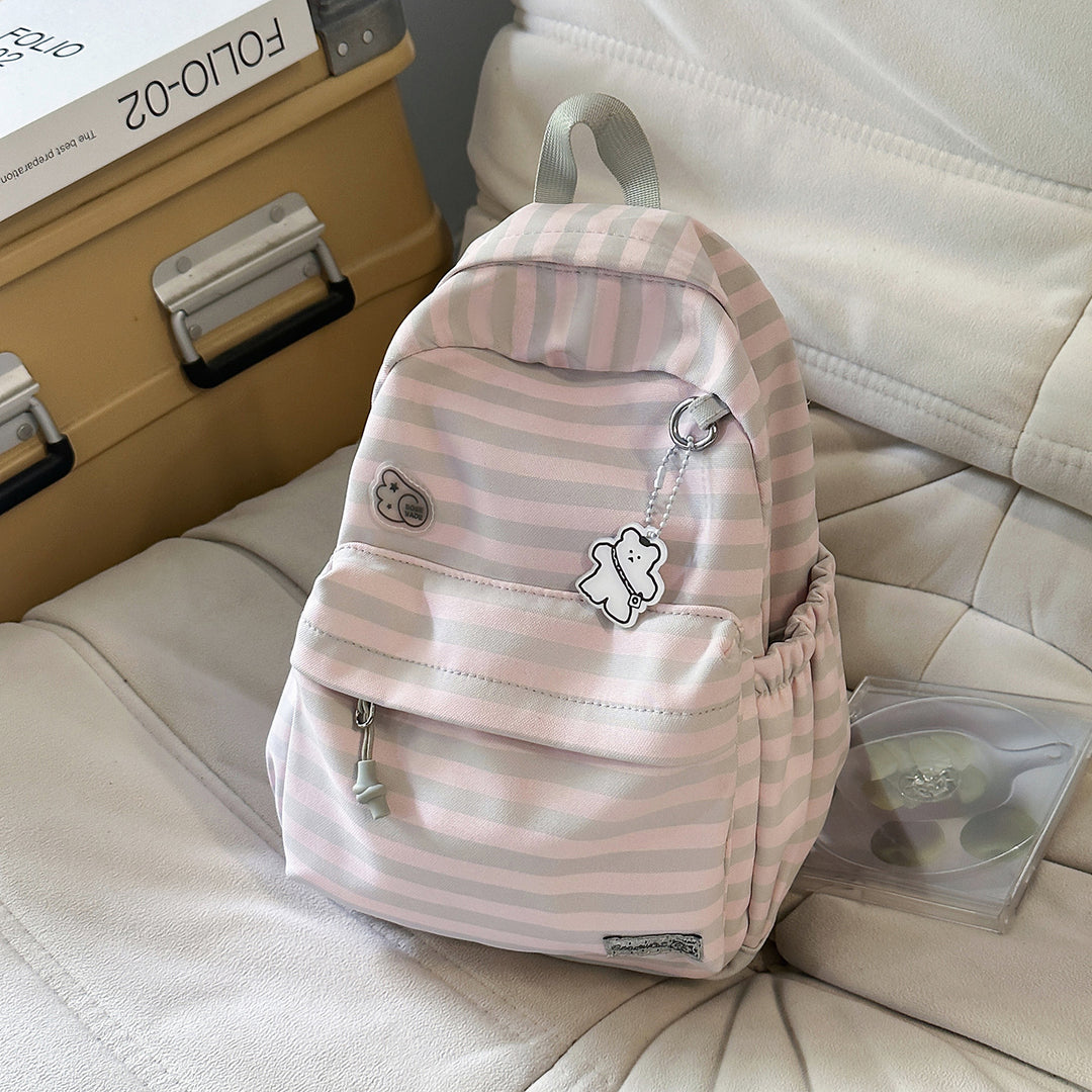 Cute Cartoon Design Striped Backpack Stornfield