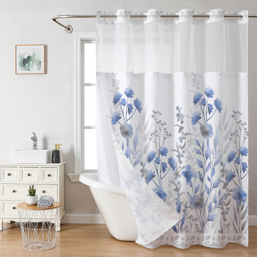 Floral Design Shower Curtain Stornfield