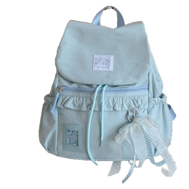 Stylish Ruffled Design Back-to-School Backpack Stornfield