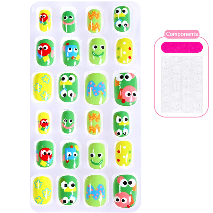 Creative Cartoon-Themed Press-On Nail Collection Stornfield