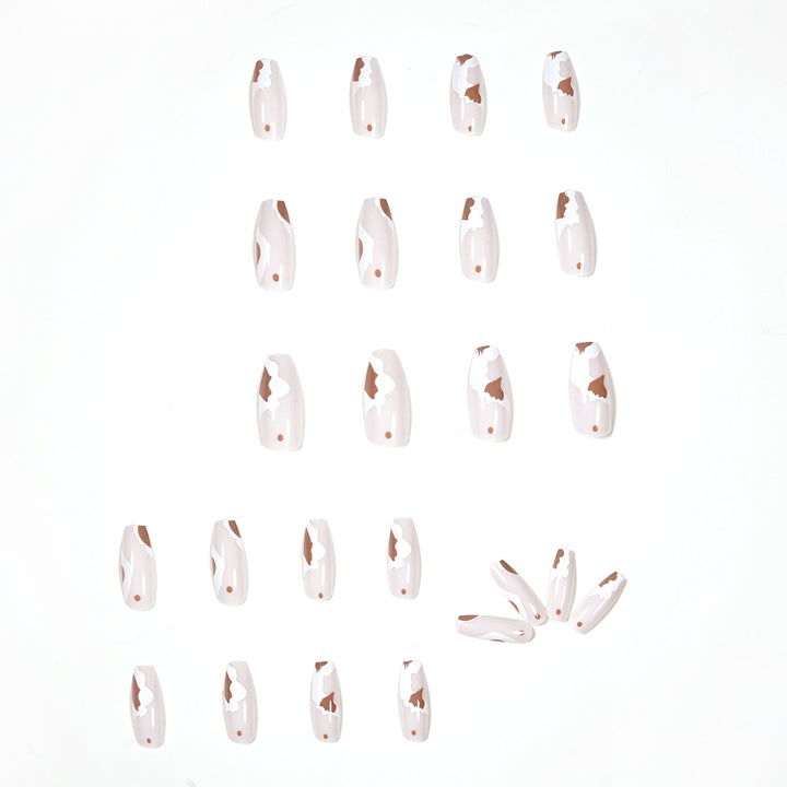 Artistic acrylic nails with trendy design Stornfield