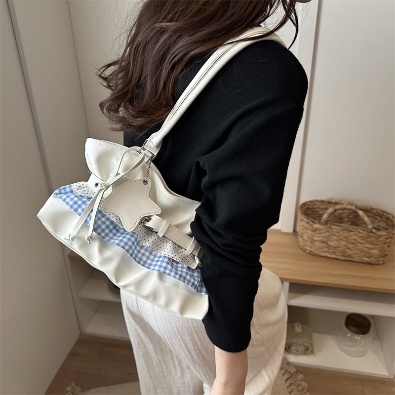 Stylish Ruffled Handbag