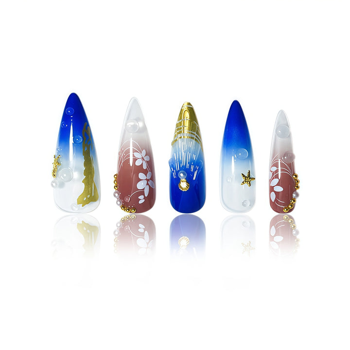 Artistic Long Stiletto Nail Extensions Stornfield