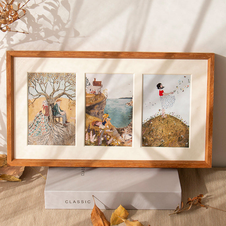 Artistic Landscape Collage Frame for Wall Display