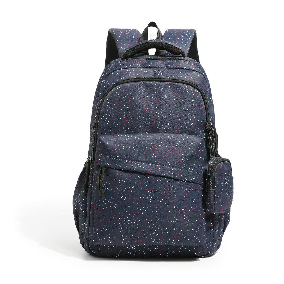 Everyday backpack with ergonomic compartment arrangement and creative motif details Stornfield