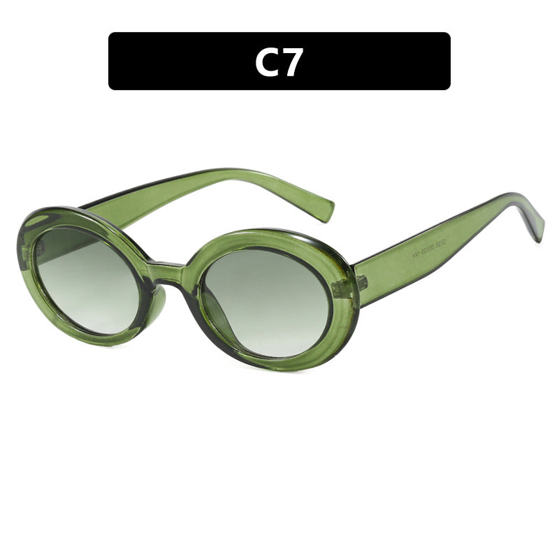 Women's round sunglasses with elegant plastic frame and UV protection Stornfield