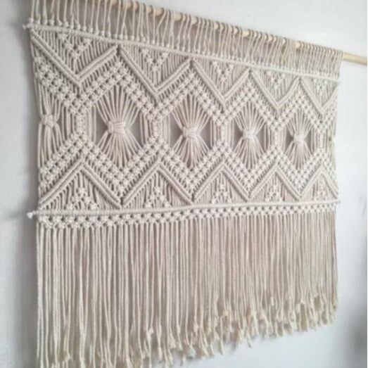 Macrame Wall Tapestry with Elegant Fringe Stornfield 1789210867