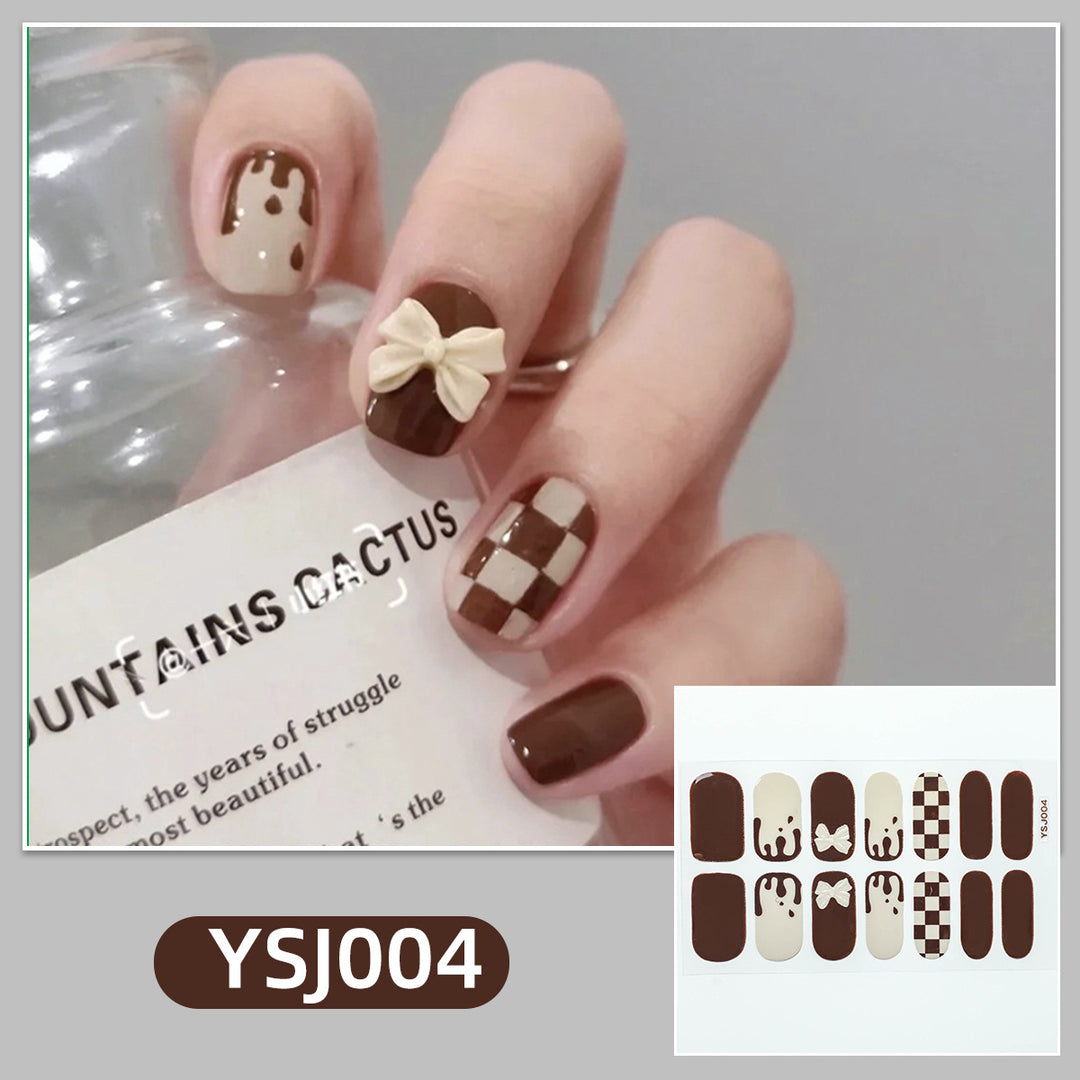 Artistic nail decoration with glitter details Stornfield