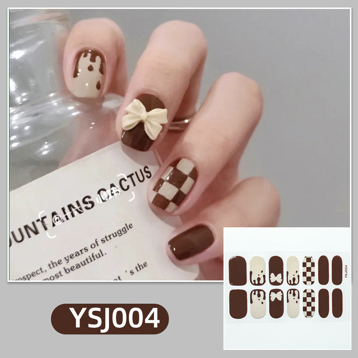 Artistic nail decoration with glitter details Stornfield