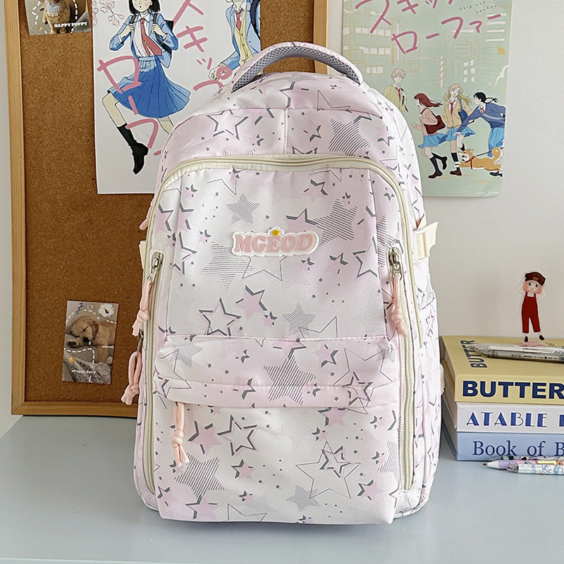 Star-Printed Multifunctional Backpack Stornfield