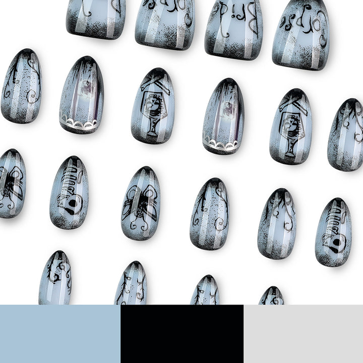 Creative Halloween Nail Art in Gothic Style Stornfield