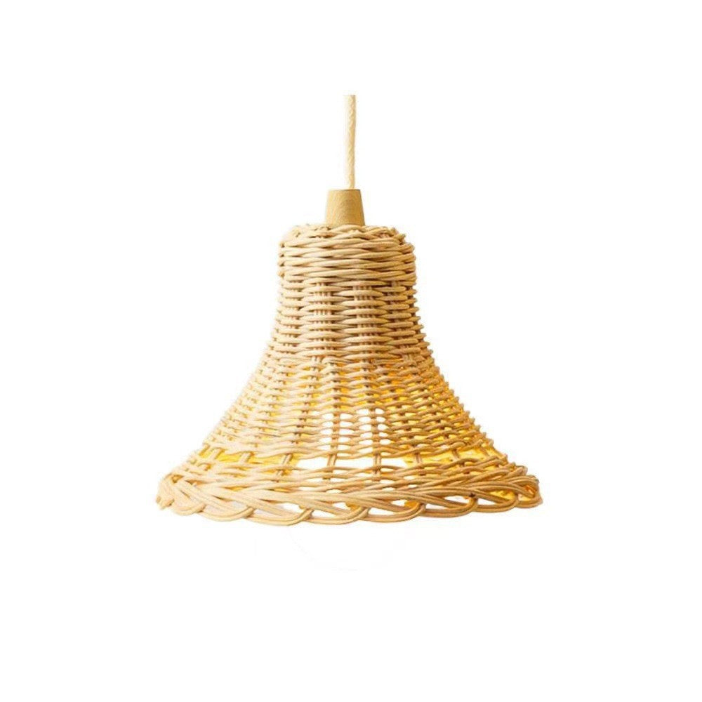 Handmade hanging lamp made of natural material Stornfield