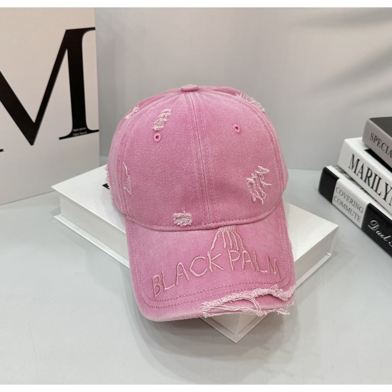 Women's Distressed Cotton Baseball Cap Stornfield 1784083899