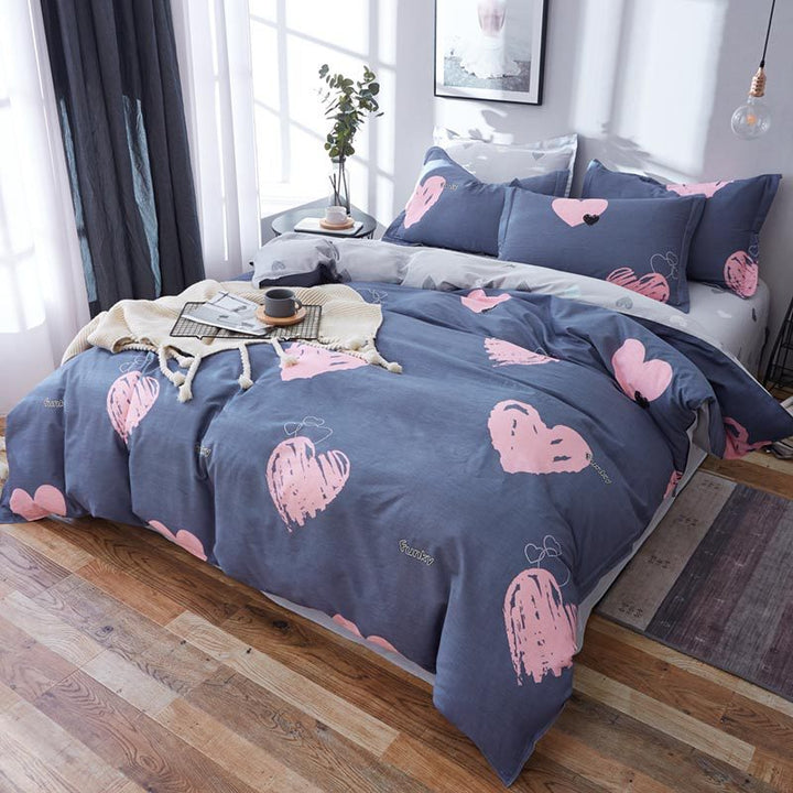 Playful Bear Checkered Comforter Set