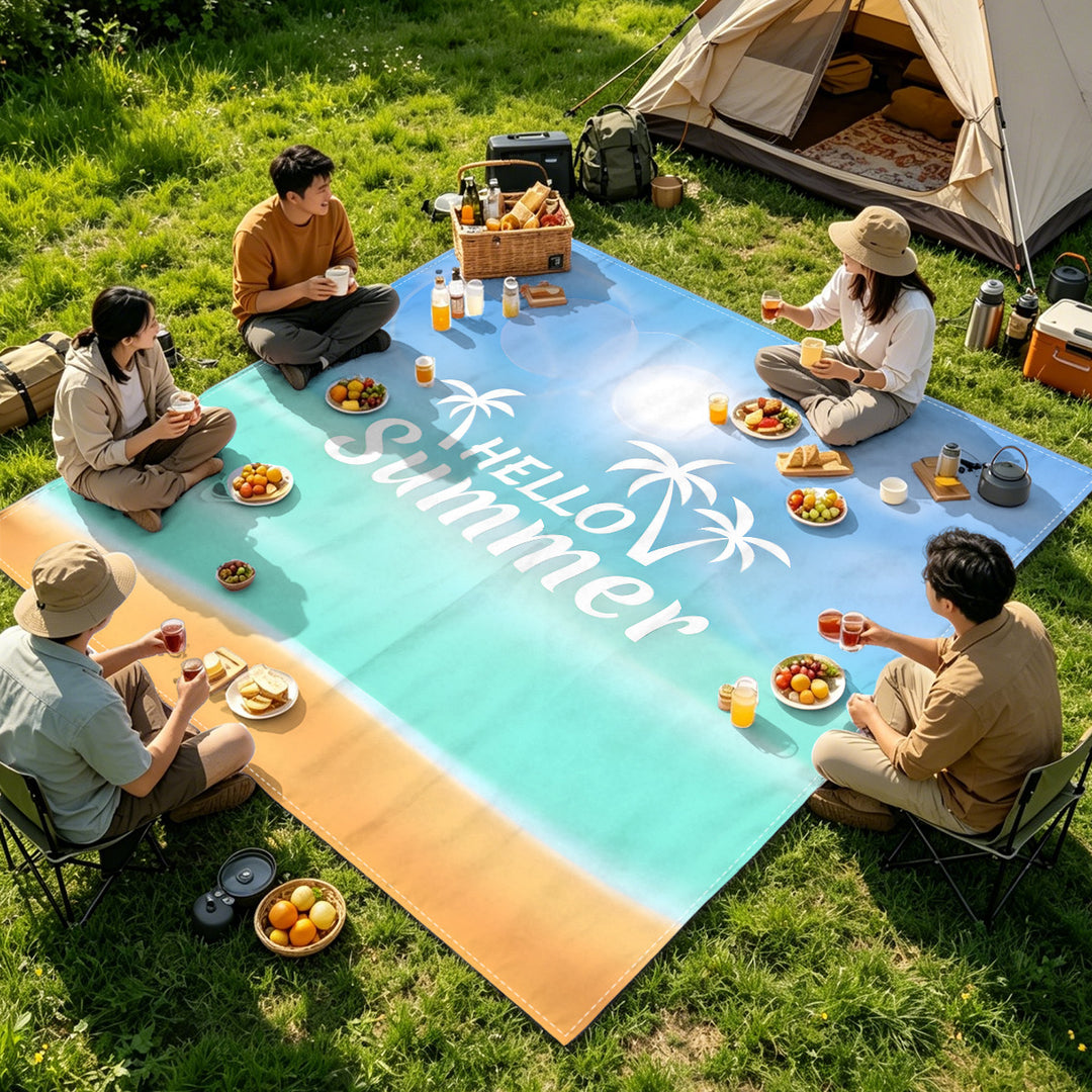 Mandala Design Beach Mat Stornfield