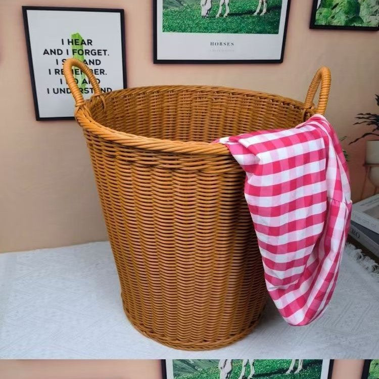 Unisex Robust Storage Basket made of woven rattan Stornfield