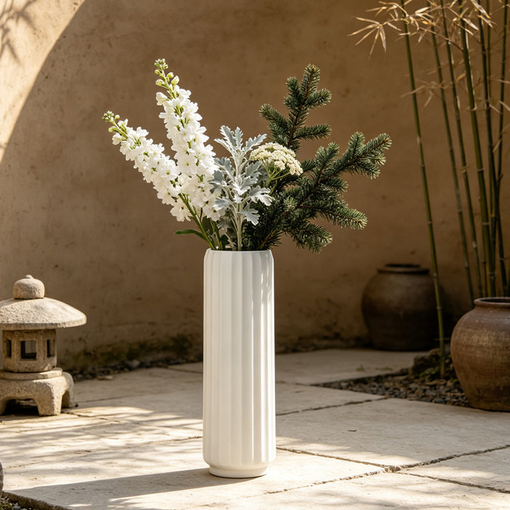 Elegant Fluted Decorative Floor Vase Stornfeild