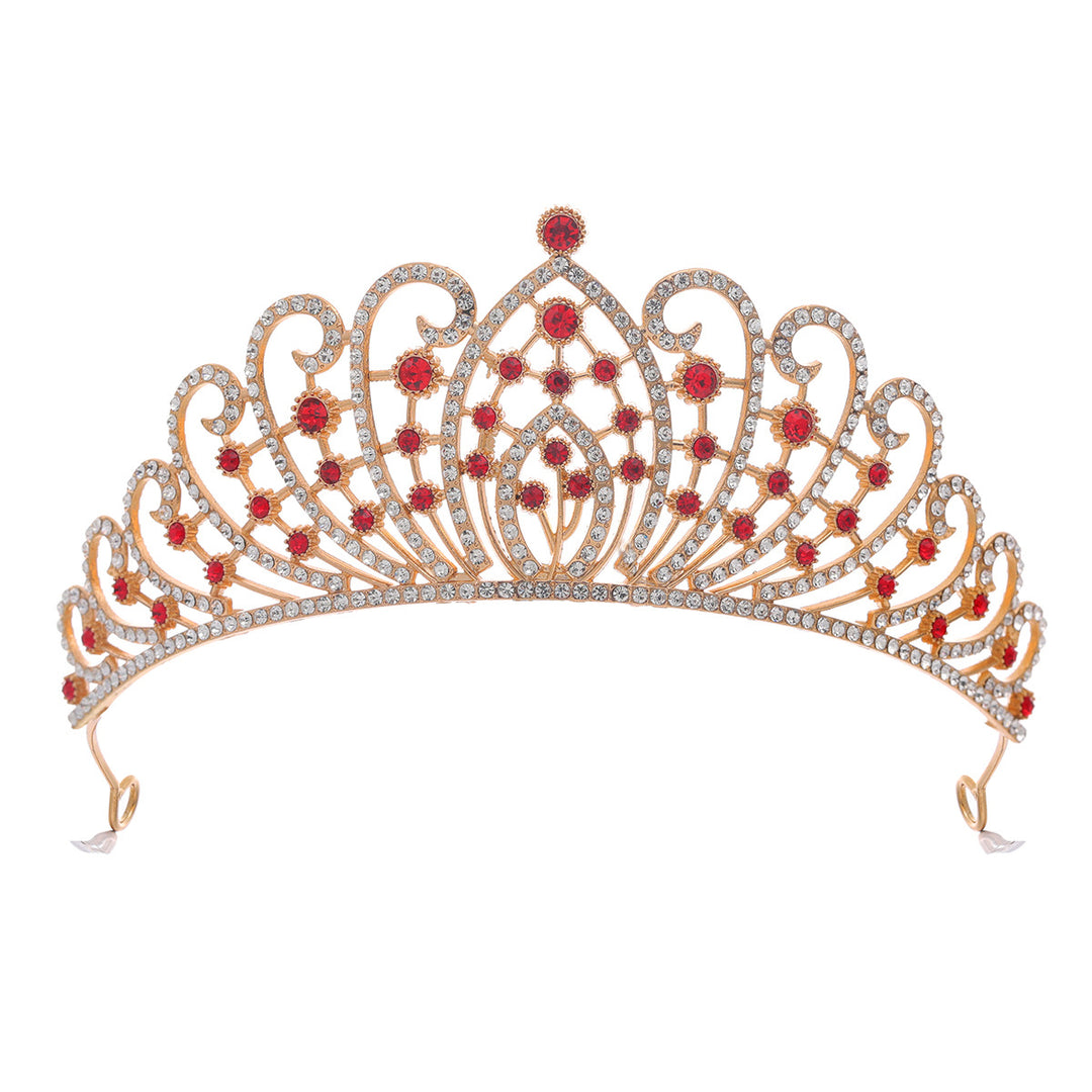 Ladies Elegant Rhinestone Tiara with Floral Details Stornfield